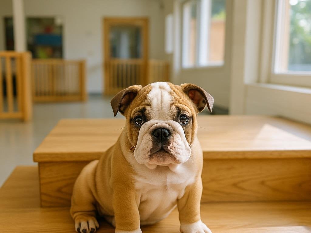 Image showcasing the bulldog's pedigree and unique features