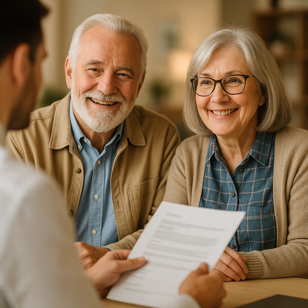 Michael Ciarlo discussing Medicare options with a client