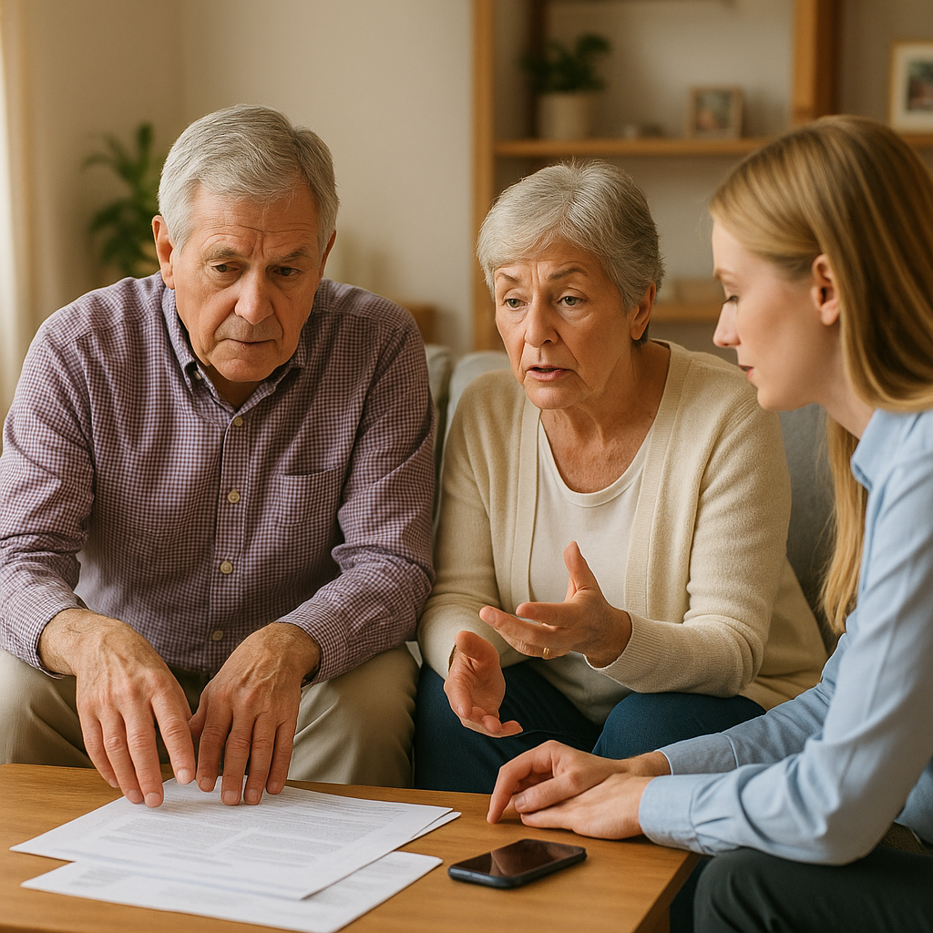 Clients reviewing personalized retirement plans