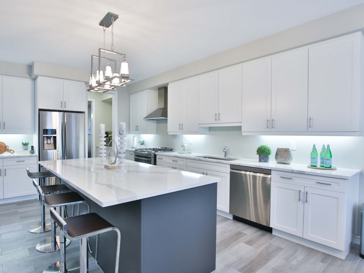 Beautifully finished kitchen cabinets
