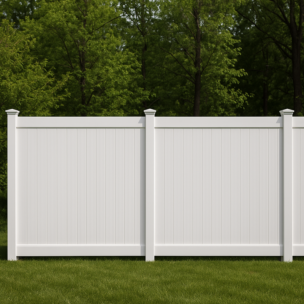 Sturdy vinyl yard enclosures