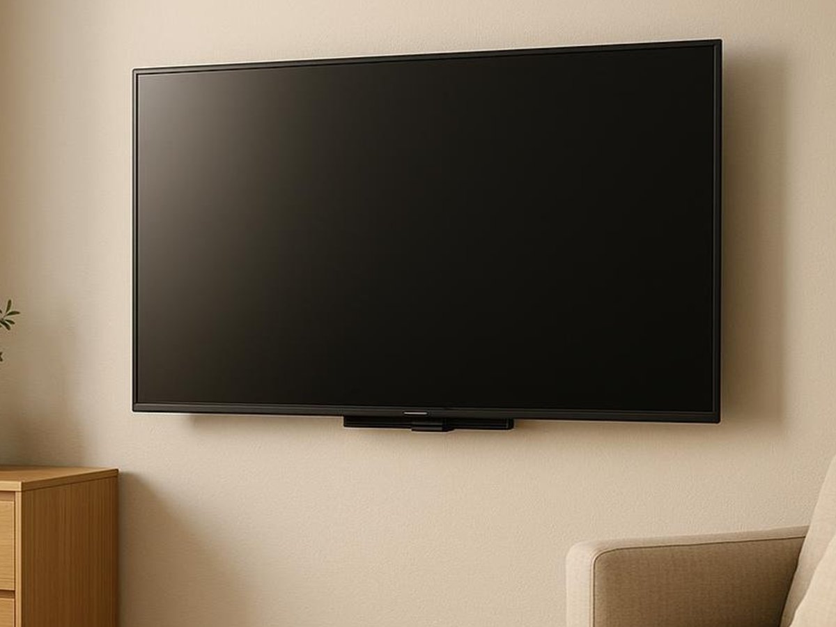 TV mounted with precision