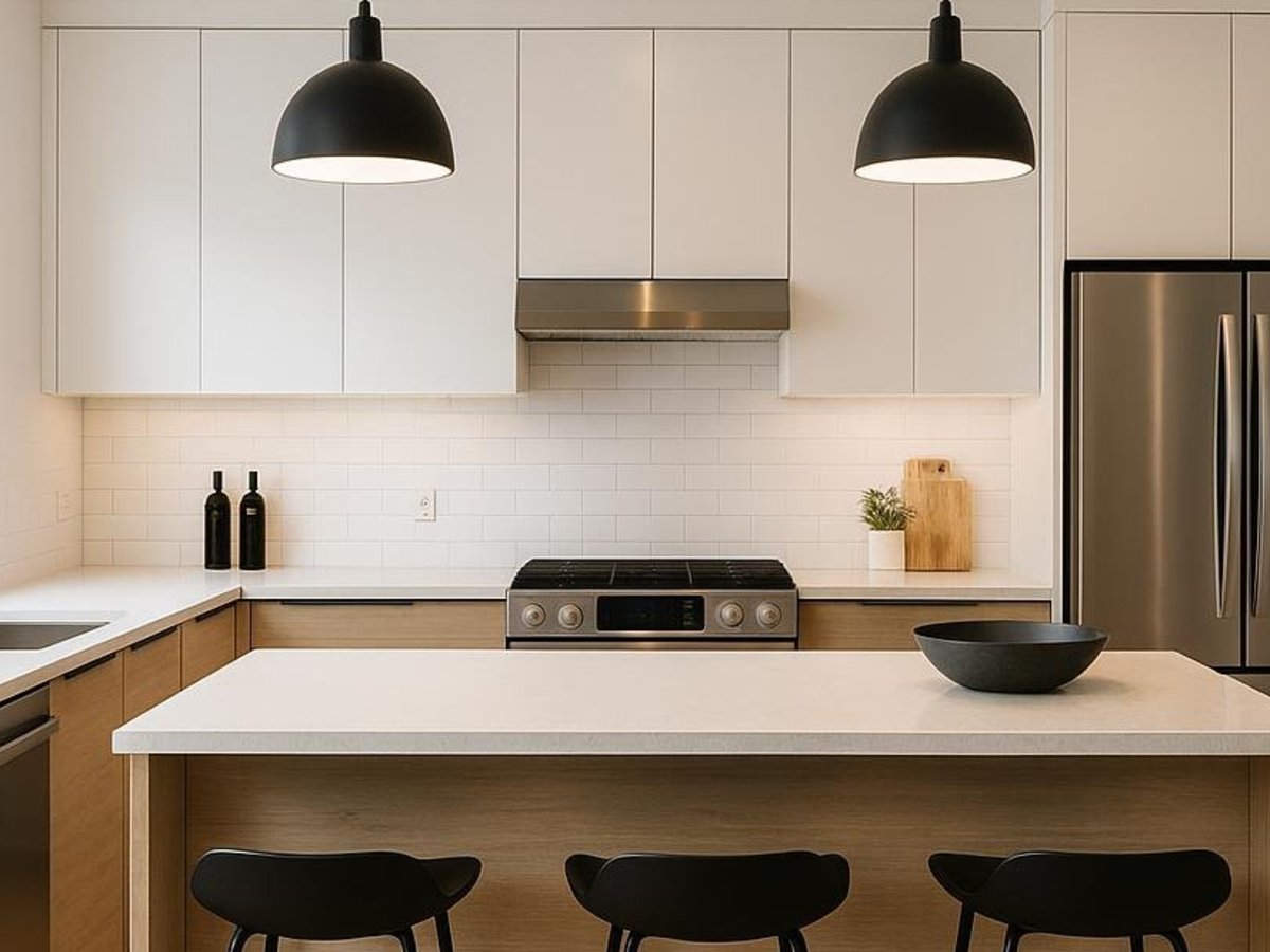 Modern kitchen with updated appliances