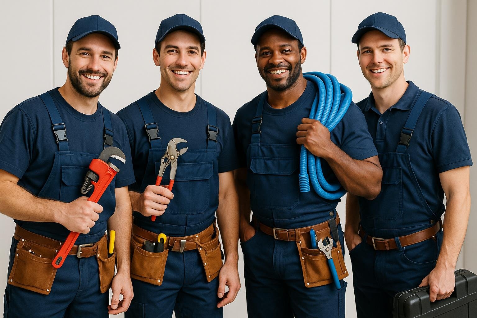 Eco Plumbers technician fixing a kitchen sink